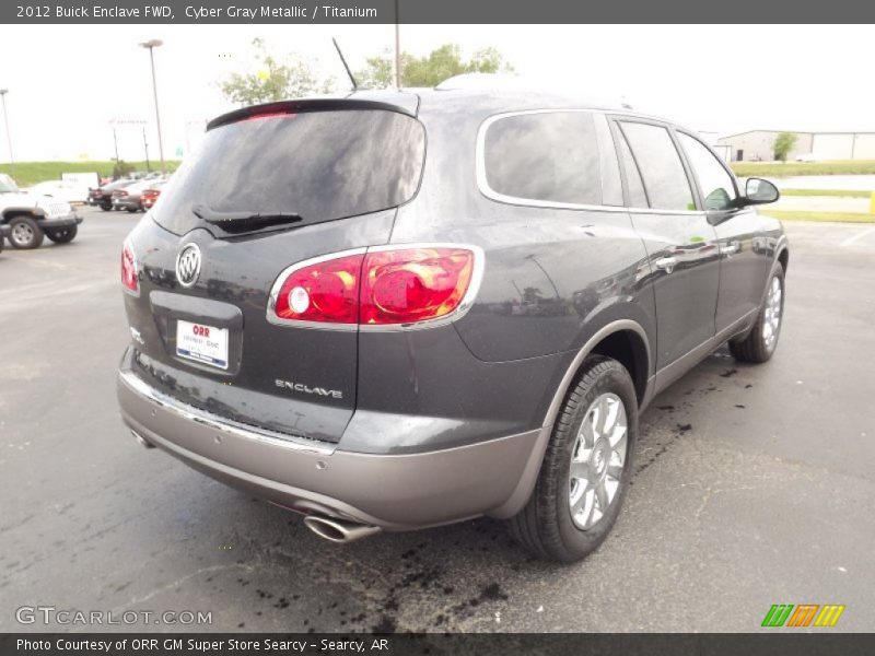 Cyber Gray Metallic / Titanium 2012 Buick Enclave FWD