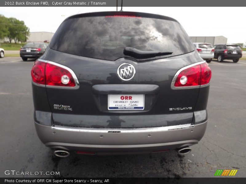 Cyber Gray Metallic / Titanium 2012 Buick Enclave FWD