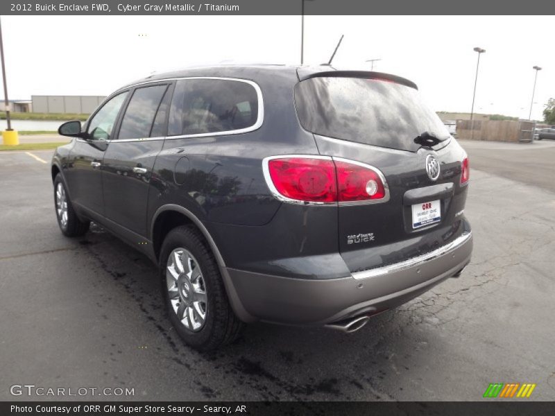 Cyber Gray Metallic / Titanium 2012 Buick Enclave FWD