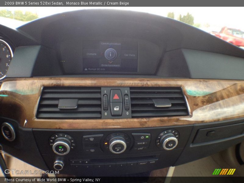 Monaco Blue Metallic / Cream Beige 2009 BMW 5 Series 528xi Sedan