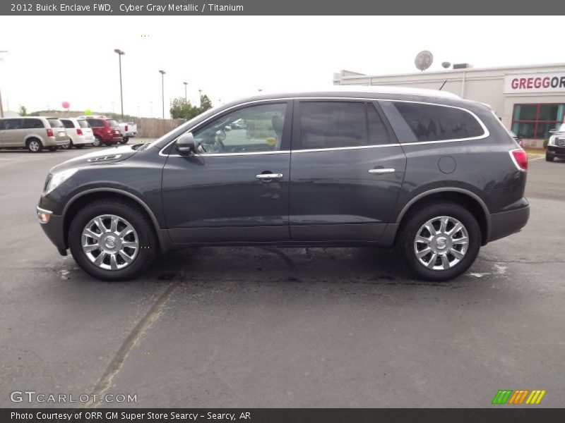 Cyber Gray Metallic / Titanium 2012 Buick Enclave FWD