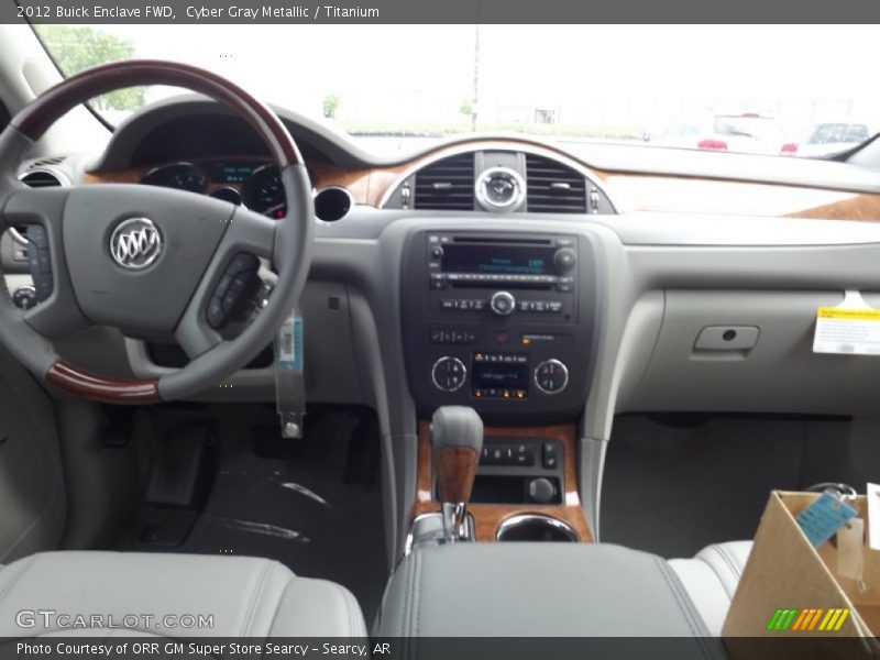 Cyber Gray Metallic / Titanium 2012 Buick Enclave FWD