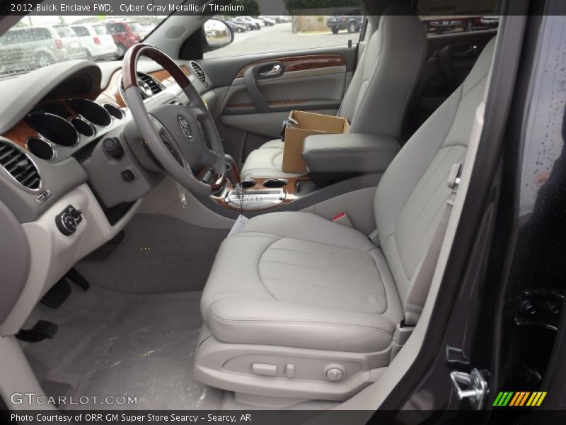 Cyber Gray Metallic / Titanium 2012 Buick Enclave FWD
