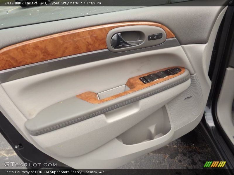 Cyber Gray Metallic / Titanium 2012 Buick Enclave FWD