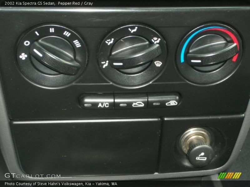 Pepper Red / Gray 2002 Kia Spectra GS Sedan