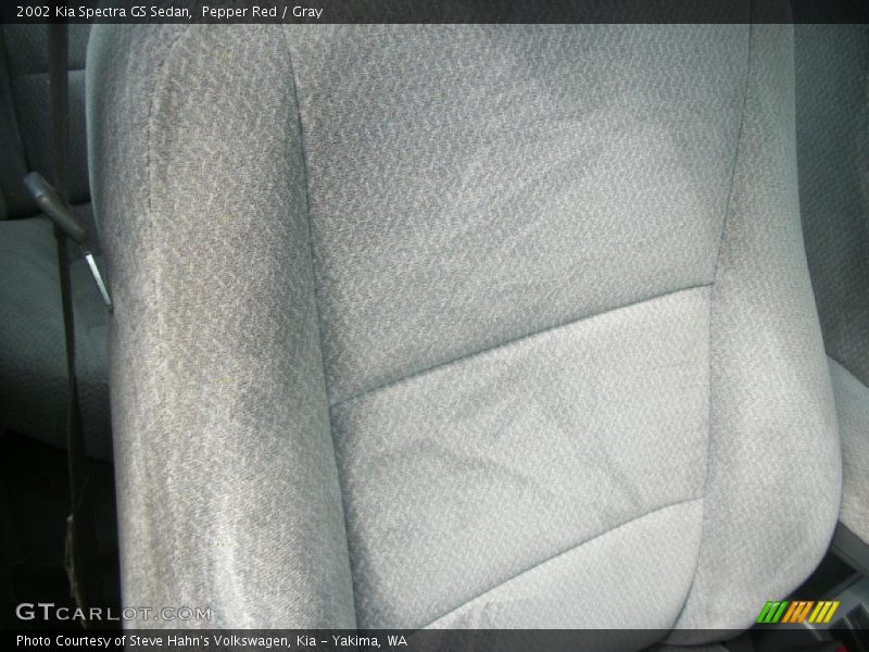Pepper Red / Gray 2002 Kia Spectra GS Sedan