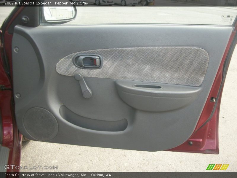 Pepper Red / Gray 2002 Kia Spectra GS Sedan