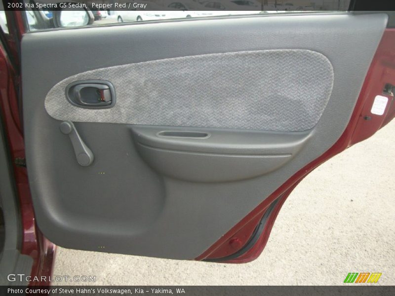 Pepper Red / Gray 2002 Kia Spectra GS Sedan