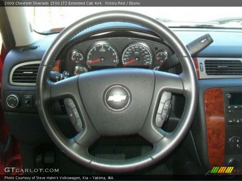 Victory Red / Ebony 2009 Chevrolet Silverado 1500 LTZ Extended Cab 4x4