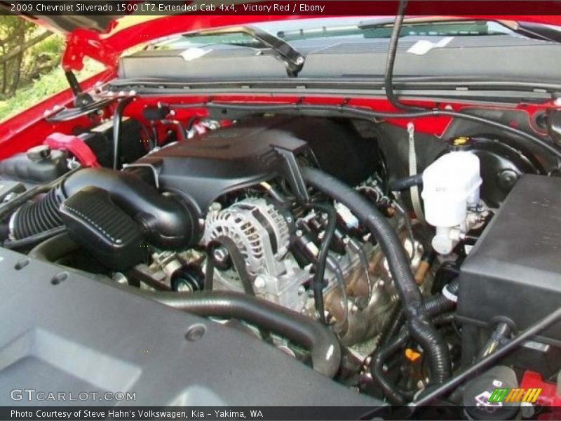 Victory Red / Ebony 2009 Chevrolet Silverado 1500 LTZ Extended Cab 4x4