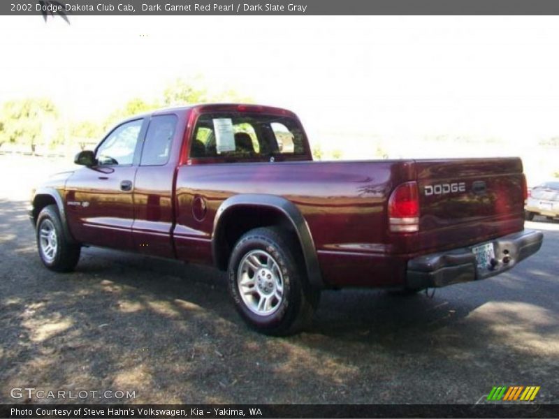 Dark Garnet Red Pearl / Dark Slate Gray 2002 Dodge Dakota Club Cab