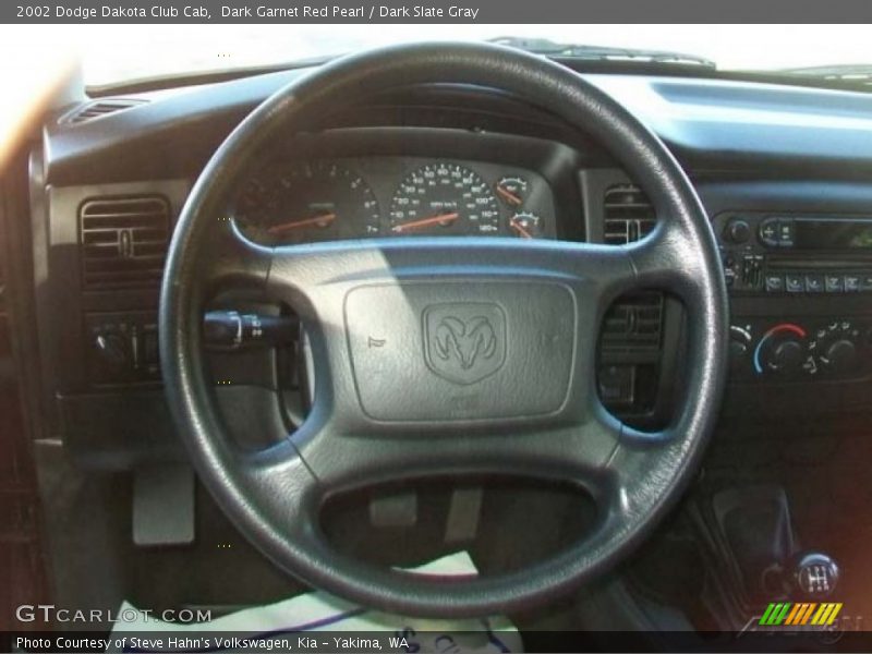 Dark Garnet Red Pearl / Dark Slate Gray 2002 Dodge Dakota Club Cab