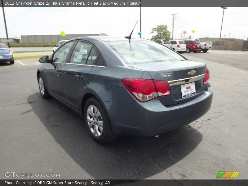 Blue Granite Metallic / Jet Black/Medium Titanium 2012 Chevrolet Cruze LS