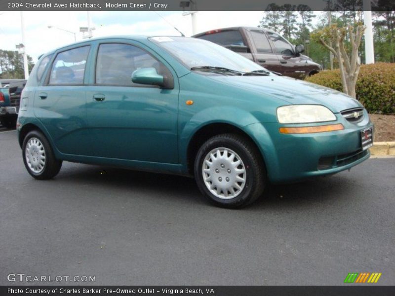 Modern Green / Gray 2004 Chevrolet Aveo Hatchback