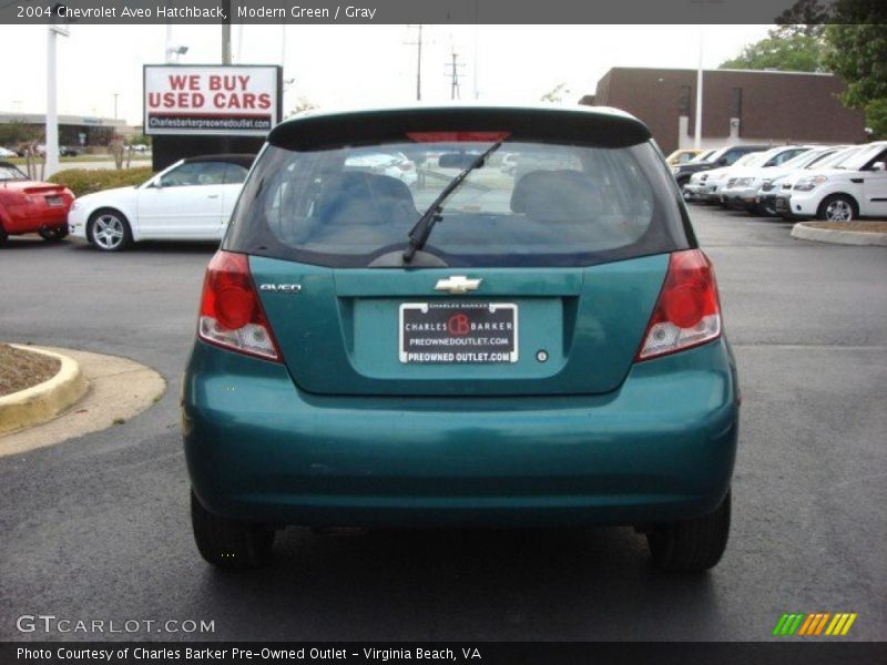 Modern Green / Gray 2004 Chevrolet Aveo Hatchback