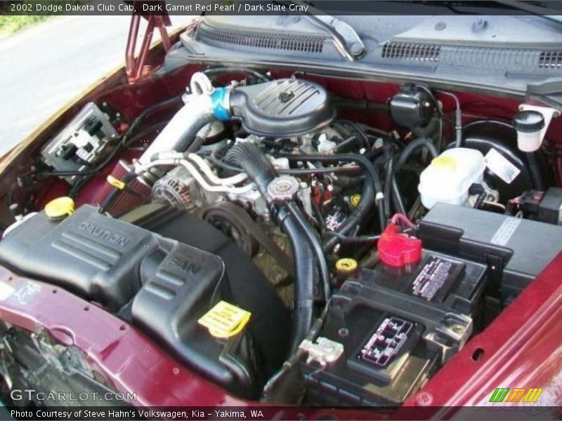 Dark Garnet Red Pearl / Dark Slate Gray 2002 Dodge Dakota Club Cab