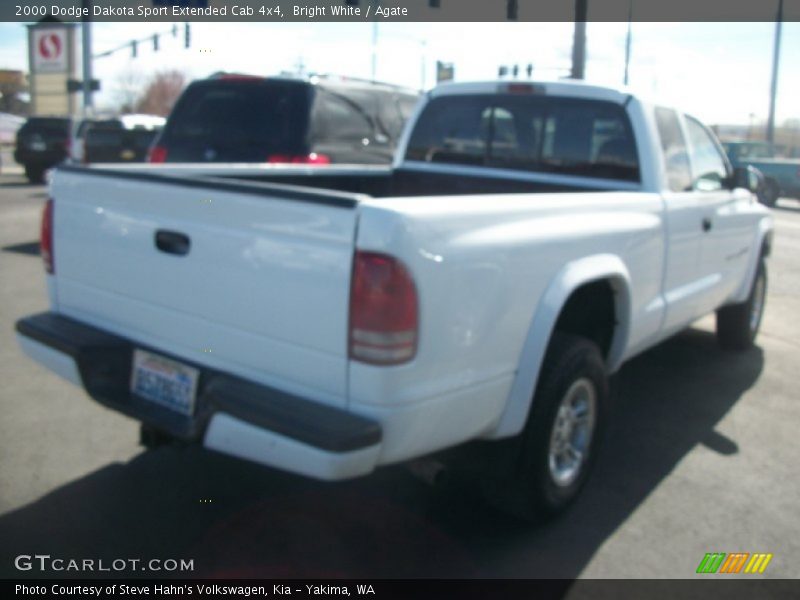 Bright White / Agate 2000 Dodge Dakota Sport Extended Cab 4x4