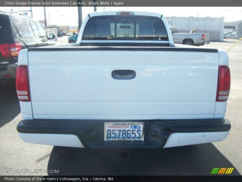 Bright White / Agate 2000 Dodge Dakota Sport Extended Cab 4x4