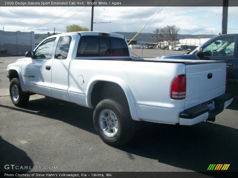 Bright White / Agate 2000 Dodge Dakota Sport Extended Cab 4x4