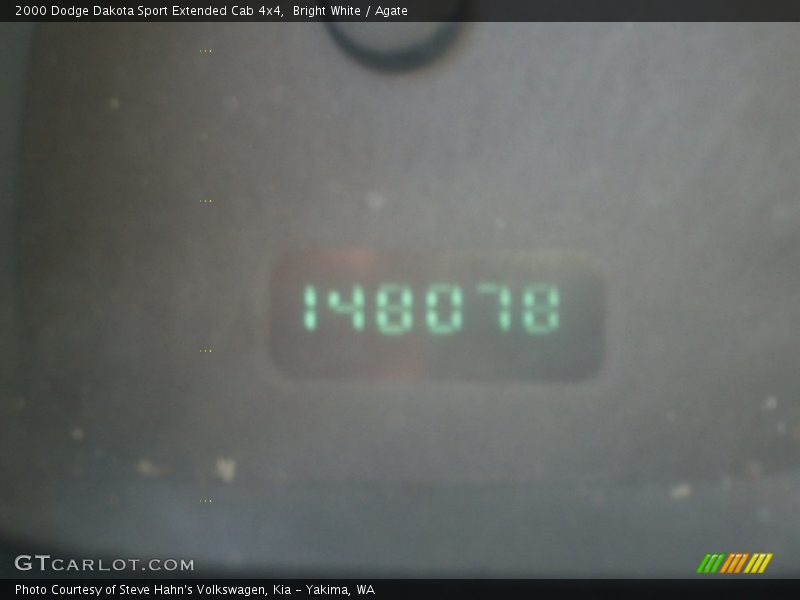 Bright White / Agate 2000 Dodge Dakota Sport Extended Cab 4x4