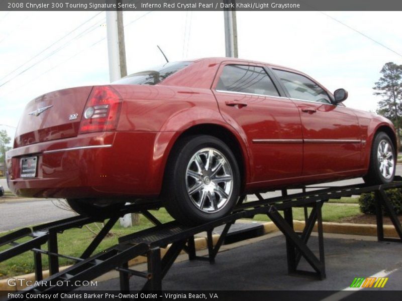 Inferno Red Crystal Pearl / Dark Khaki/Light Graystone 2008 Chrysler 300 Touring Signature Series