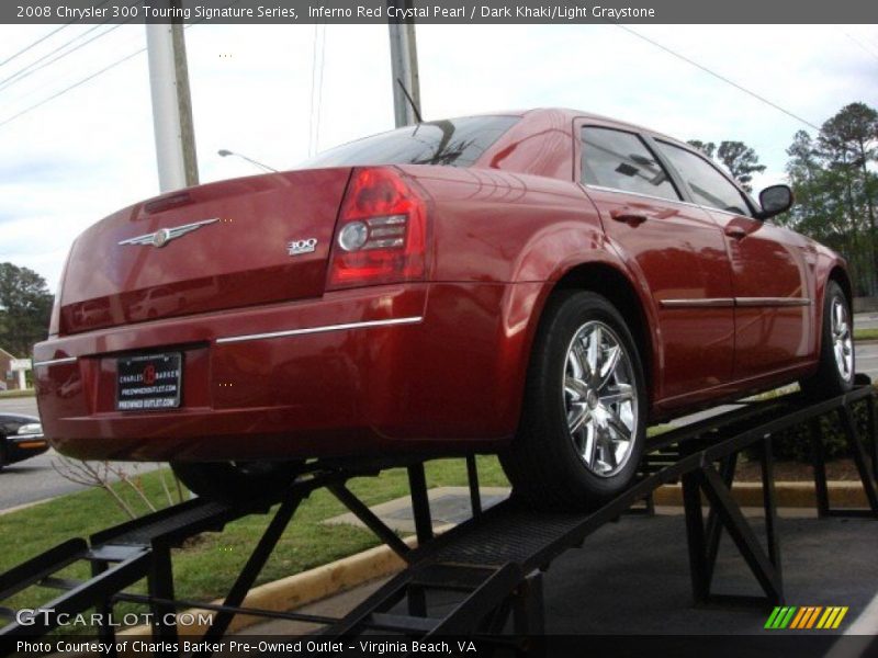 Inferno Red Crystal Pearl / Dark Khaki/Light Graystone 2008 Chrysler 300 Touring Signature Series