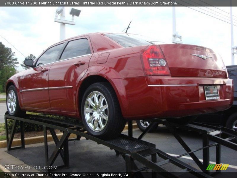 Inferno Red Crystal Pearl / Dark Khaki/Light Graystone 2008 Chrysler 300 Touring Signature Series