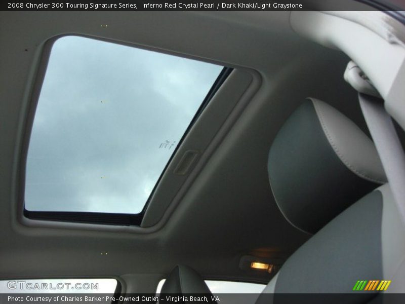 Inferno Red Crystal Pearl / Dark Khaki/Light Graystone 2008 Chrysler 300 Touring Signature Series