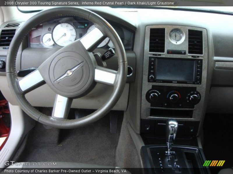 Inferno Red Crystal Pearl / Dark Khaki/Light Graystone 2008 Chrysler 300 Touring Signature Series