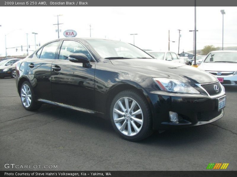 Obsidian Black / Black 2009 Lexus IS 250 AWD