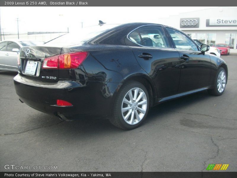 Obsidian Black / Black 2009 Lexus IS 250 AWD