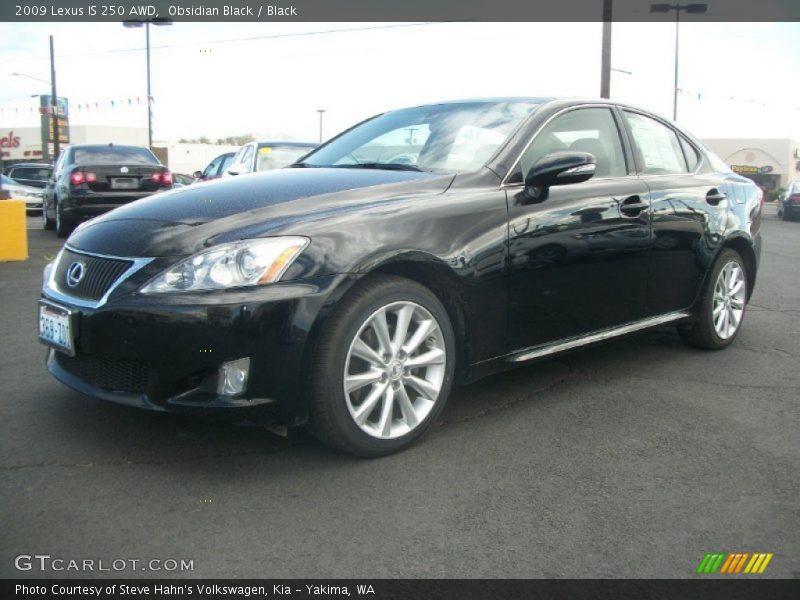 Obsidian Black / Black 2009 Lexus IS 250 AWD