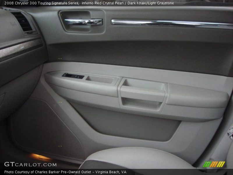 Inferno Red Crystal Pearl / Dark Khaki/Light Graystone 2008 Chrysler 300 Touring Signature Series