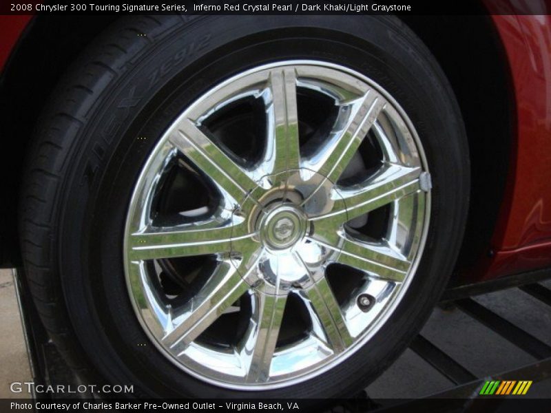Inferno Red Crystal Pearl / Dark Khaki/Light Graystone 2008 Chrysler 300 Touring Signature Series