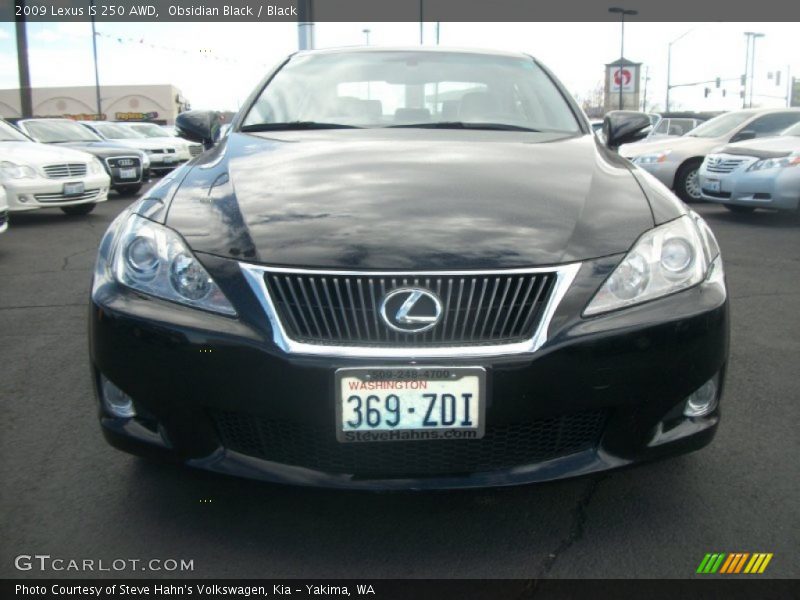 Obsidian Black / Black 2009 Lexus IS 250 AWD