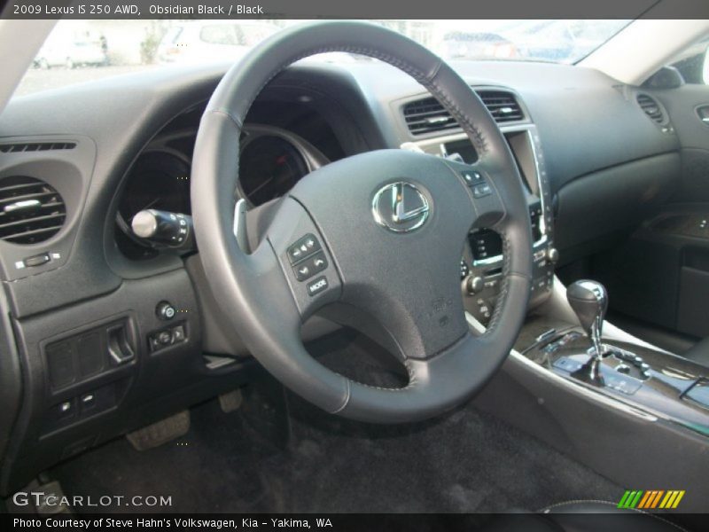 Obsidian Black / Black 2009 Lexus IS 250 AWD