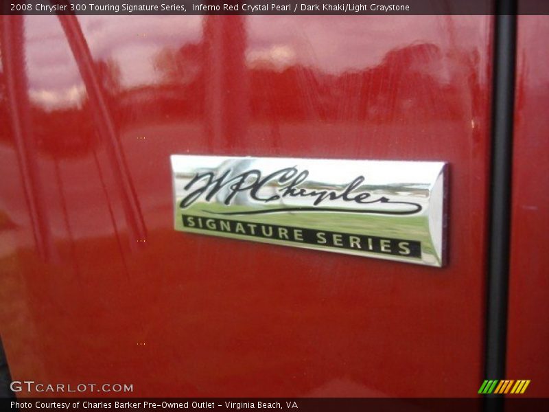 Inferno Red Crystal Pearl / Dark Khaki/Light Graystone 2008 Chrysler 300 Touring Signature Series