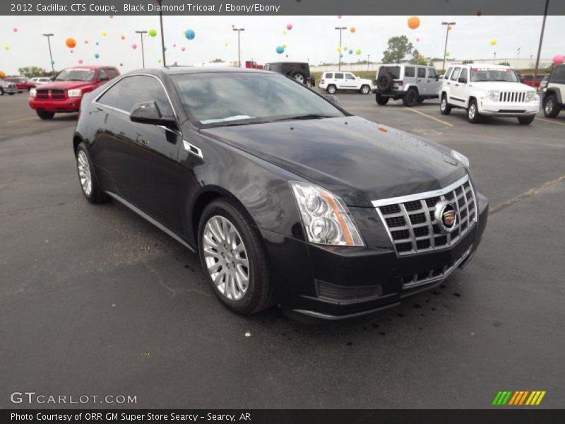 Black Diamond Tricoat / Ebony/Ebony 2012 Cadillac CTS Coupe