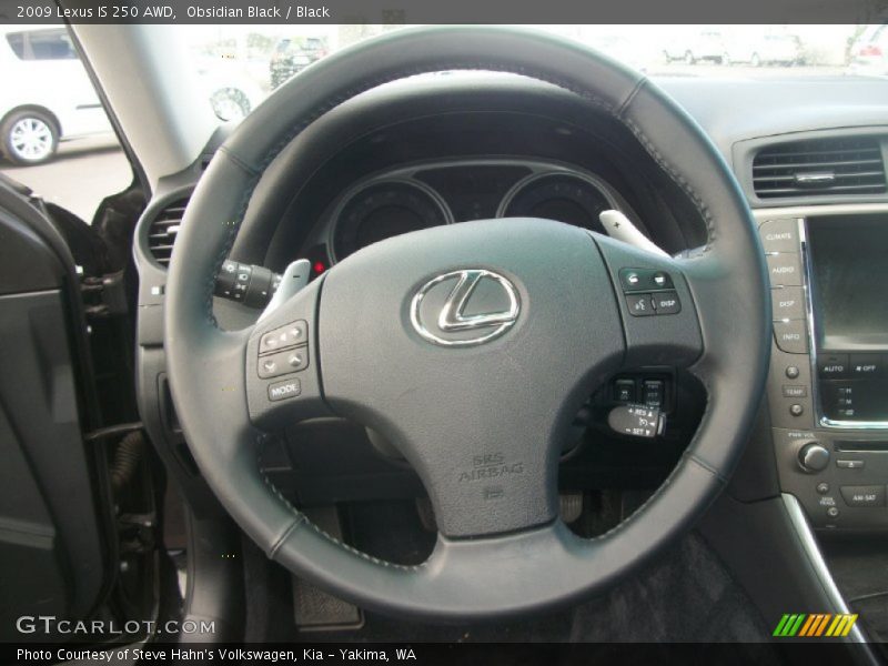 Obsidian Black / Black 2009 Lexus IS 250 AWD