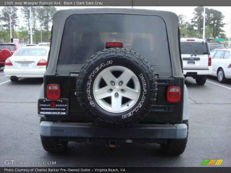 Black / Dark Slate Gray 2005 Jeep Wrangler Rubicon 4x4