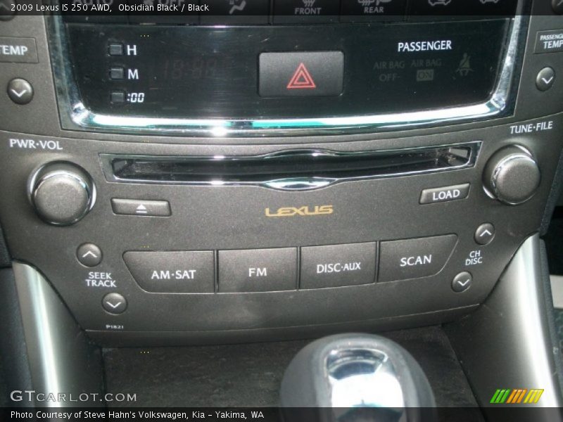 Obsidian Black / Black 2009 Lexus IS 250 AWD