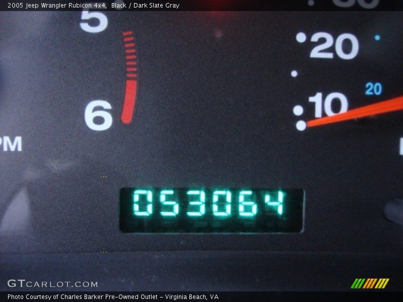 Black / Dark Slate Gray 2005 Jeep Wrangler Rubicon 4x4