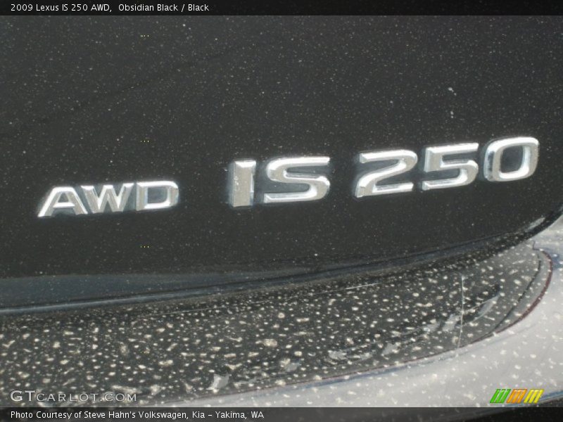 Obsidian Black / Black 2009 Lexus IS 250 AWD