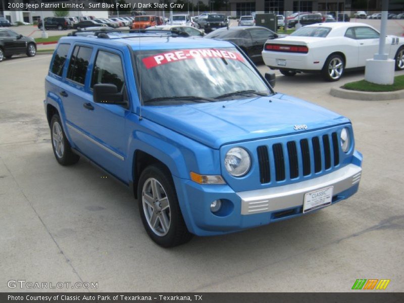 Surf Blue Pearl / Dark Slate Gray 2008 Jeep Patriot Limited