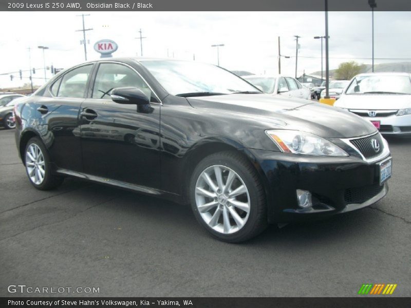 Obsidian Black / Black 2009 Lexus IS 250 AWD