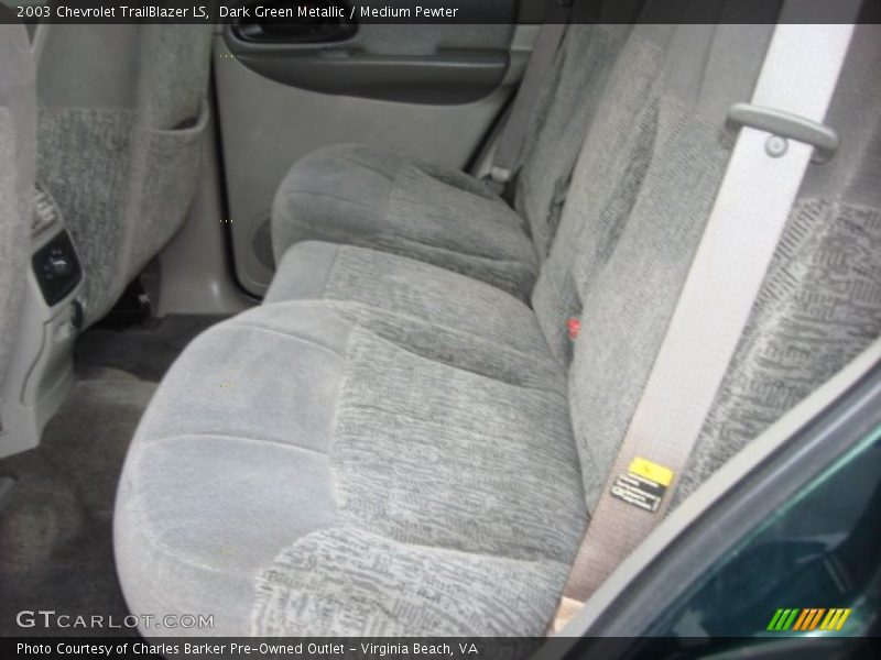 Dark Green Metallic / Medium Pewter 2003 Chevrolet TrailBlazer LS