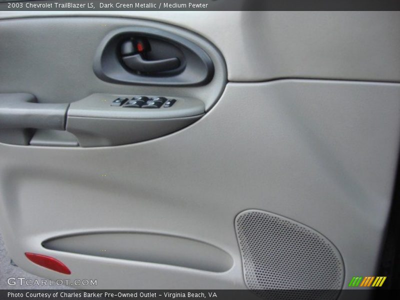 Dark Green Metallic / Medium Pewter 2003 Chevrolet TrailBlazer LS