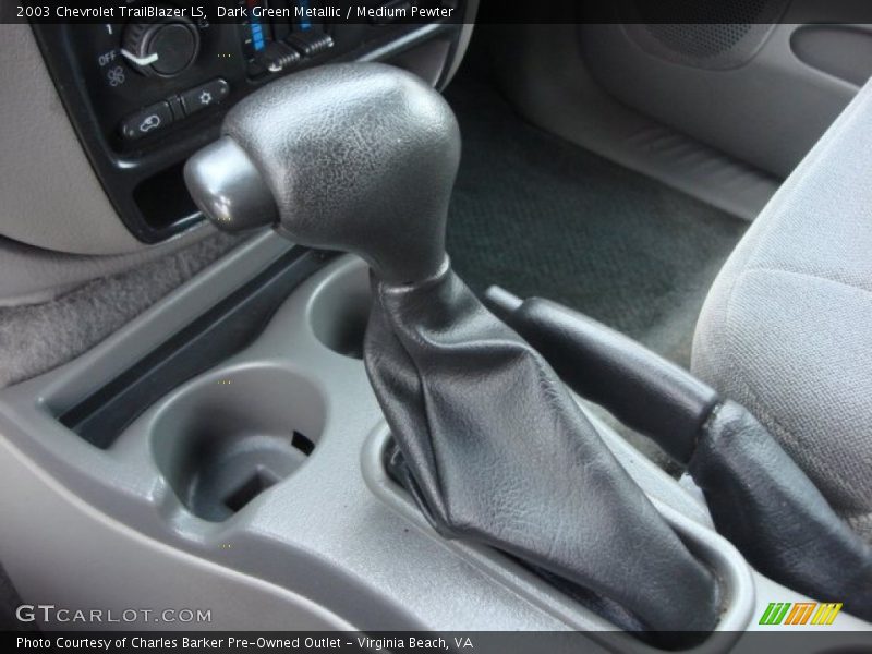 Dark Green Metallic / Medium Pewter 2003 Chevrolet TrailBlazer LS