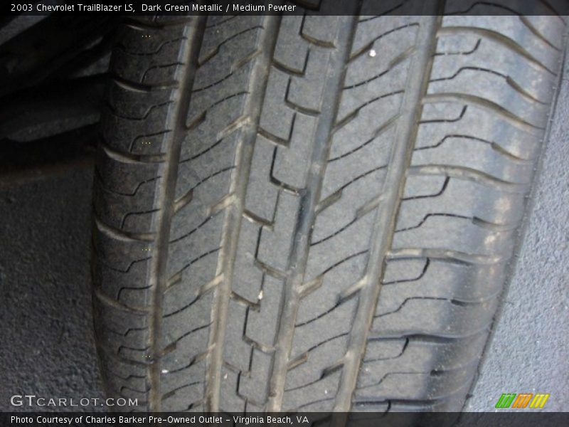 Dark Green Metallic / Medium Pewter 2003 Chevrolet TrailBlazer LS
