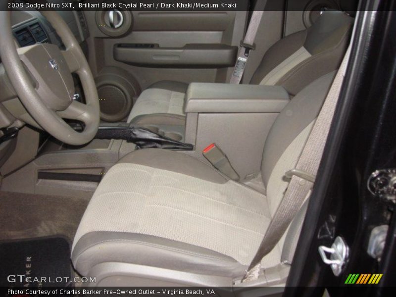 Brilliant Black Crystal Pearl / Dark Khaki/Medium Khaki 2008 Dodge Nitro SXT
